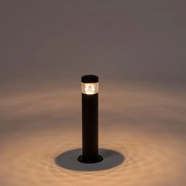 QAZQA Led-Außenleuchten|Stehlampen Außen*Moderne Außenleuchte schwarz 40 cm IP44 inkl. LED - Roxy