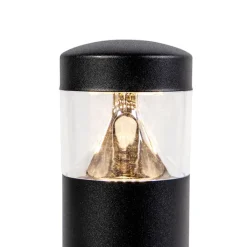 QAZQA Led-Außenleuchten|Stehlampen Außen*Moderne Außenleuchte schwarz 40 cm IP44 inkl. LED - Roxy