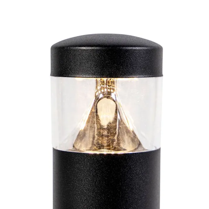 QAZQA Led-Außenleuchten|Stehlampen Außen*Moderne Außenleuchte schwarz 40 cm IP44 inkl. LED - Roxy