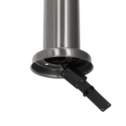 QAZQA Stehlampen Außen|Gartenbeleuchtung*Moderne Außen-Mastleuchte Stahl mit Opal 80 cm IP44 - Rox