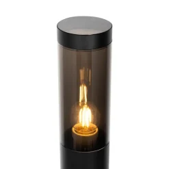 QAZQA Gartenbeleuchtung|Stehlampen Außen*Moderne Außen-Mastleuchte schwarz 110 cm IP44 - Rox