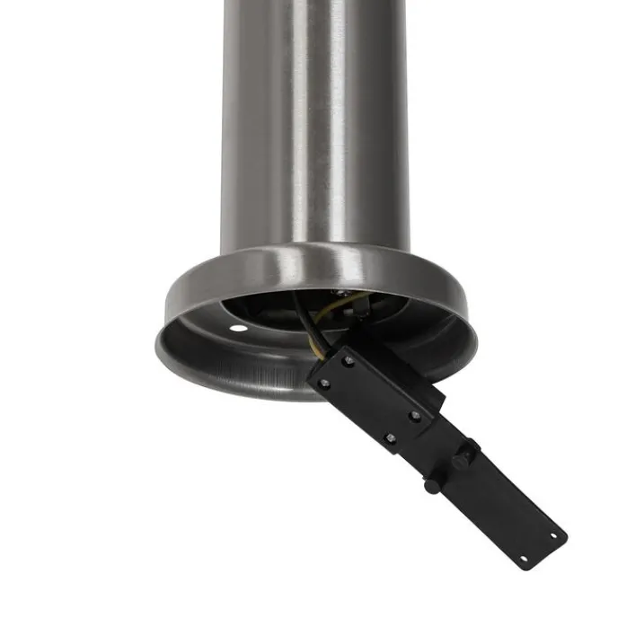 QAZQA Stehlampen Außen|Gartenbeleuchtung*Moderne Außen-Mastleuchte Stahl mit Opal 80 cm IP44 - Rox