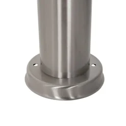 QAZQA Stehlampen Außen|Gartenbeleuchtung*Moderne Außen-Mastleuchte Stahl mit Opal 80 cm IP44 - Rox