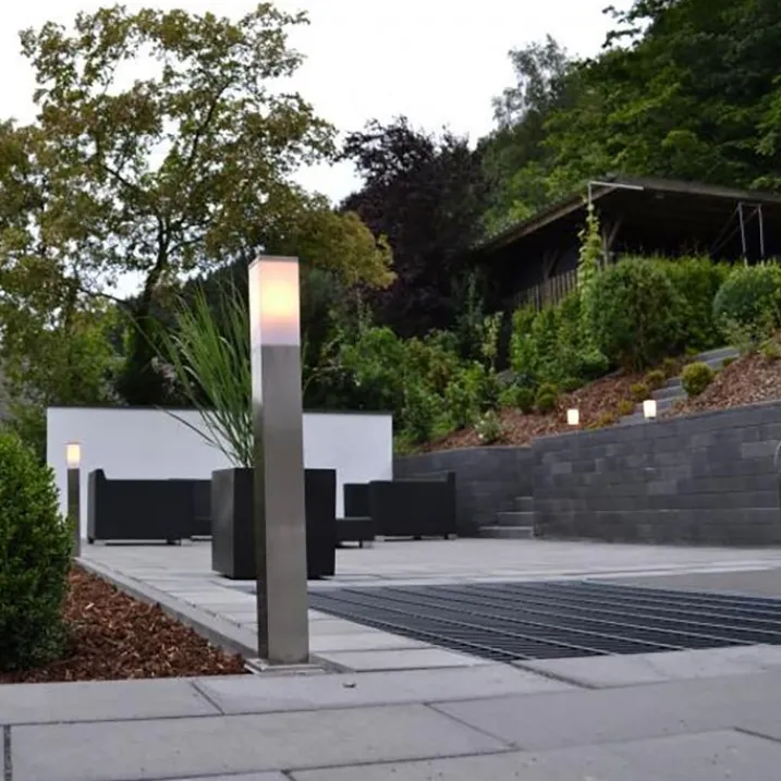 QAZQA Gartenbeleuchtung|Stehlampen Außen*Moderne Außen-Pollerleuchte Stahl 80 cm IP44 - Malios