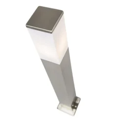 QAZQA Gartenbeleuchtung|Stehlampen Außen*Moderne Außen-Pollerleuchte Stahl 80 cm IP44 - Malios