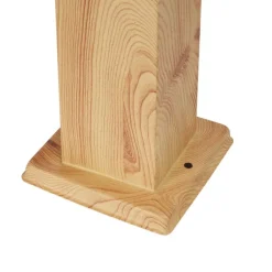 QAZQA Stehlampen Außen|Gartenbeleuchtung*Moderne Außenstehleuchte Stahl mit Holzprint 45cm IP44 - Malois