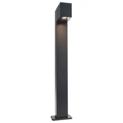 QAZQA Stehlampen Außen|Gartenbeleuchtung*Moderne Außenstehleuchte schwarz 65cm mit Steckdose IP44 - Baleno