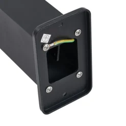 QAZQA Stehlampen Außen|Gartenbeleuchtung*Moderne Außenstehleuchte schwarz 65cm mit Steckdose IP44 - Baleno