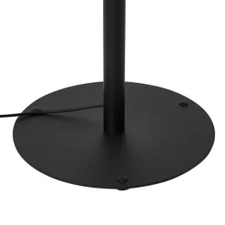 QAZQA Gartenbeleuchtung|Stehlampen Außen*Moderne Außenstehleuchte Schwarz mit weißem Schirm IP44 - Mississippi