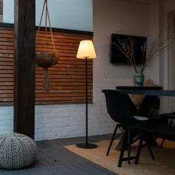 QAZQA Gartenbeleuchtung|Stehlampen Außen*Moderne Außenstehleuchte schwarz - Virginia