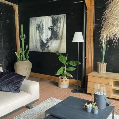 QAZQA Gartenbeleuchtung|Stehlampen Außen*Moderne Außenstehleuchte schwarz - Virginia