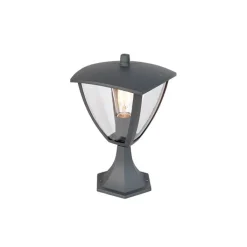 QAZQA Gartenbeleuchtung|Laternen Außen*Moderne Außenwandlaterne dunkelgrau - Platar