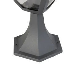 QAZQA Gartenbeleuchtung|Laternen Außen*Moderne Außenwandlaterne dunkelgrau - Platar