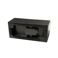 QAZQA Gartenbeleuchtung|Außenwandleuchten*Moderne Außenwandleuchte aus schwarzem Kunststoff, oval, 2-flammig – Baleno