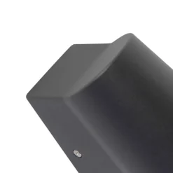 QAZQA Gartenbeleuchtung|Led-Außenleuchten*Moderne Außenwandleuchte anthrazit inkl. LED - Uma