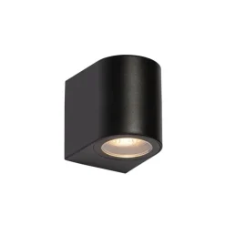 QAZQA Gartenbeleuchtung|Außenwandleuchten*Moderne Außenwandleuchte aus schwarzem Kunststoff oval - Baleno