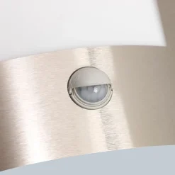 QAZQA Gartenbeleuchtung|Außenleuchten Mit Sensor*Moderne Außenwandleuchte aus Stahl mit Bewegungsmelder IP44 – Emmerald 1