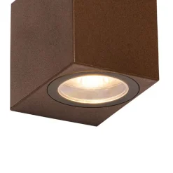 QAZQA Außenwandleuchten|Gartenbeleuchtung*Moderne Außenwandleuchte aus rostbraunem Kunststoff - Baleno