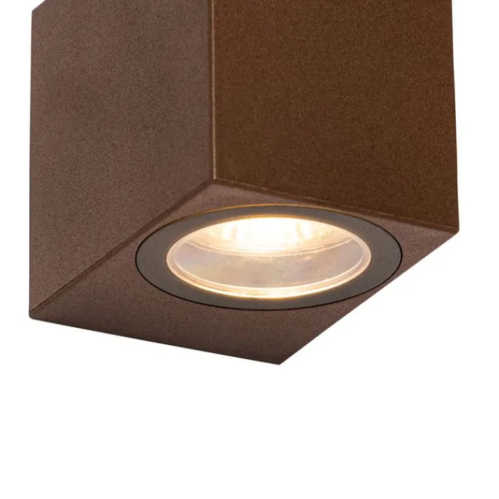 QAZQA Außenwandleuchten|Gartenbeleuchtung*Moderne Außenwandleuchte aus rostbraunem Kunststoff - Baleno