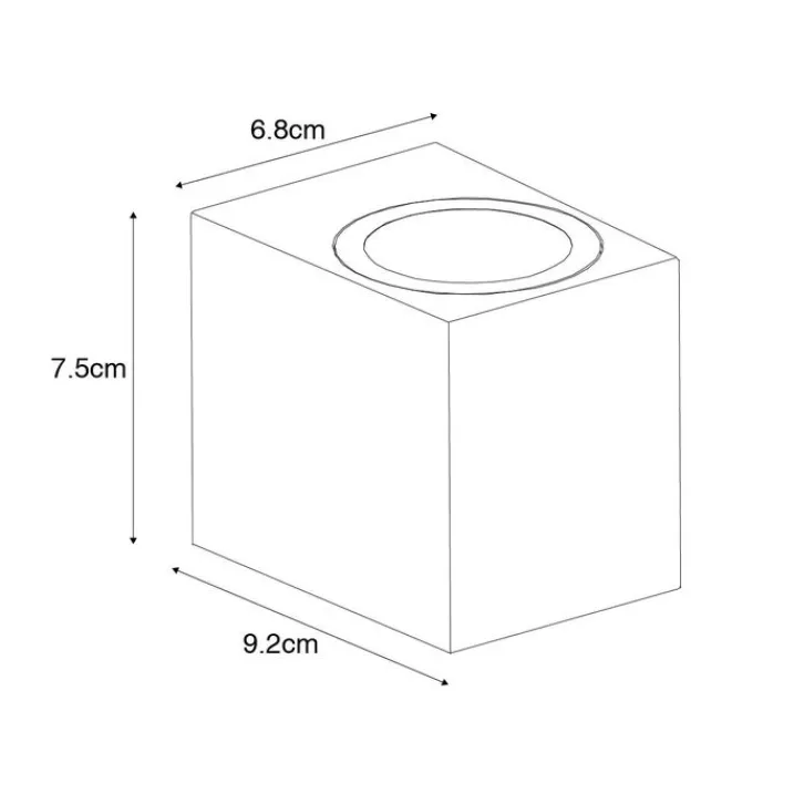 QAZQA Außenwandleuchten|Gartenbeleuchtung*Moderne Außenwandleuchte aus rostbraunem Kunststoff - Baleno