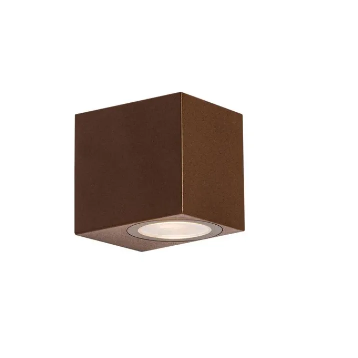 QAZQA Außenwandleuchten|Gartenbeleuchtung*Moderne Außenwandleuchte aus rostbraunem Kunststoff - Baleno