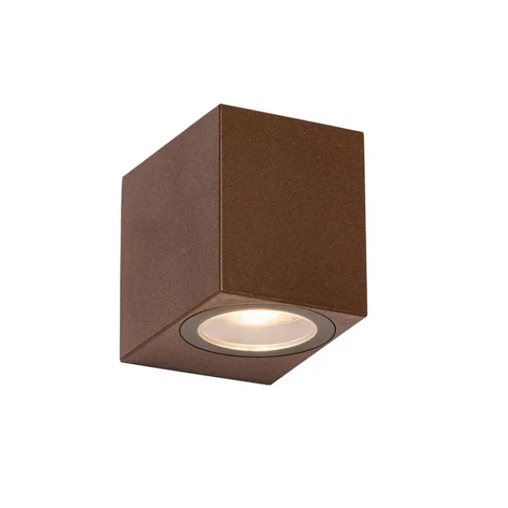 QAZQA Außenwandleuchten|Gartenbeleuchtung*Moderne Außenwandleuchte aus rostbraunem Kunststoff - Baleno