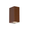 QAZQA Gartenbeleuchtung|Außenwandleuchten*Moderne Außenwandleuchte aus rostbraunem Kunststoff, 2-flammig – Baleno