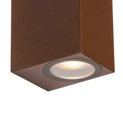 QAZQA Gartenbeleuchtung|Außenwandleuchten*Moderne Außenwandleuchte aus rostbraunem Kunststoff, 2-flammig – Baleno