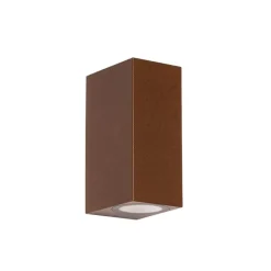 QAZQA Gartenbeleuchtung|Außenwandleuchten*Moderne Außenwandleuchte aus rostbraunem Kunststoff, 2-flammig – Baleno