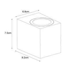 QAZQA Gartenbeleuchtung|Außenwandleuchten*Moderne Außenwandleuchte aus schwarzem Kunststoff - Baleno