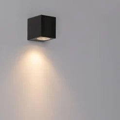 QAZQA Gartenbeleuchtung|Außenwandleuchten*Moderne Außenwandleuchte aus schwarzem Kunststoff - Baleno