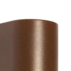 QAZQA Außenwandleuchten|Gartenbeleuchtung*Moderne Außenwandleuchte aus rostbraunem Kunststoff oval - Baleno