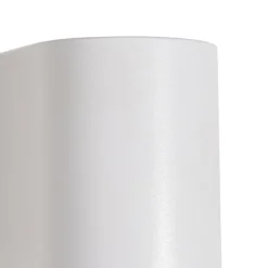 QAZQA Gartenbeleuchtung|Außenwandleuchten*Moderne Außenwandleuchte aus weißem Kunststoff, oval – Baleno