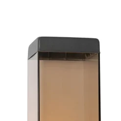 QAZQA Gartenbeleuchtung|Außenwandleuchten*Moderne Außenwandleuchte dunkelgrau mit Rauch - Malios