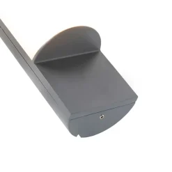 QAZQA Gartenbeleuchtung|Led-Außenleuchten*Moderne Außenwandleuchte dunkelgrau inkl. LED - Harry