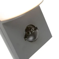 QAZQA Gartenbeleuchtung|Led-Außenleuchten*Moderne Außenwandleuchte dunkelgrau mit Bewegungssensor - Harry