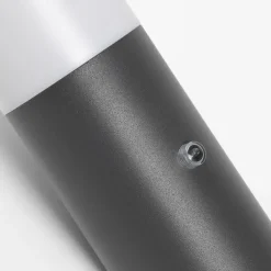 QAZQA Gartenbeleuchtung|Außenleuchten Mit Sensor*Moderne Außenwandleuchte dunkelgrau Hell-Dunkel-Sensor IP44 - Rox