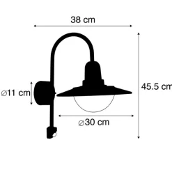 Trio Leuchten Gartenbeleuchtung|Außenleuchten Mit Sensor*Moderne Außenwandleuchte dunkelgrau IP44 Bewegungssensor - Herman