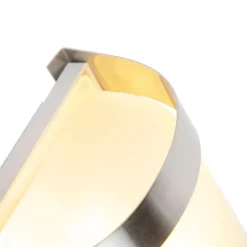 QAZQA Gartenbeleuchtung|Außenleuchten Mit Sensor*Moderne Außenwandleuchte Edelstahl Bewegungsmelder IP44 - Mira