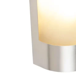 QAZQA Gartenbeleuchtung|Außenleuchten Mit Sensor*Moderne Außenwandleuchte Edelstahl Bewegungsmelder IP44 - Mira