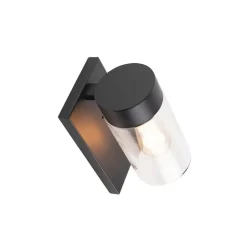 QAZQA Gartenbeleuchtung|Außenwandleuchten*Moderne Außenwandleuchte Edelstahl schwarz IP44 - Jarra