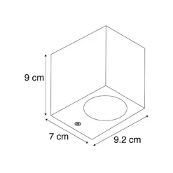 QAZQA Gartenbeleuchtung|Außenwandleuchten*Moderne Außenwandleuchte grau aus Kunststoff - Baleno