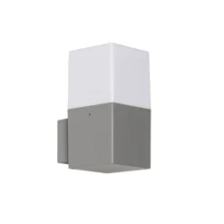 QAZQA Gartenbeleuchtung|Außenwandleuchten*Moderne Außenwandleuchte grau IP44 mit Hausnummer - Dänemark