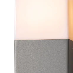 QAZQA Gartenbeleuchtung|Außenwandleuchten*Moderne Außenwandleuchte grau IP44 - Dänemark