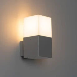 QAZQA Gartenbeleuchtung|Außenwandleuchten*Moderne Außenwandleuchte grau IP44 - Dänemark