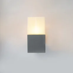 QAZQA Gartenbeleuchtung|Außenwandleuchten*Moderne Außenwandleuchte grau IP44 - Dänemark