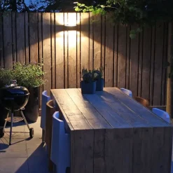 QAZQA Gartenbeleuchtung|Außenwandleuchten*Moderne Außenwandleuchte Graphit 14,3 cm IP44 - Latina