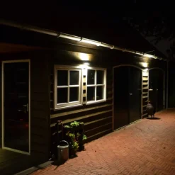 QAZQA Gartenbeleuchtung|Außenwandleuchten*Moderne Außenwandleuchte Graphit 14,3 cm IP44 - Latina