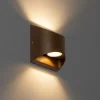 QAZQA Gartenbeleuchtung|Led-Außenleuchten*Moderne Außenwandleuchte rostbraun inkl. LED 2-flammig IP54 - Mal