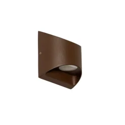 QAZQA Gartenbeleuchtung|Led-Außenleuchten*Moderne Außenwandleuchte rostbraun inkl. LED 2-flammig IP54 - Mal